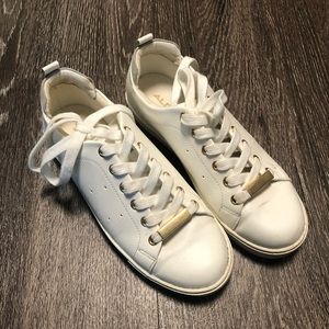 ALDO white leather sneakers classic size 5
